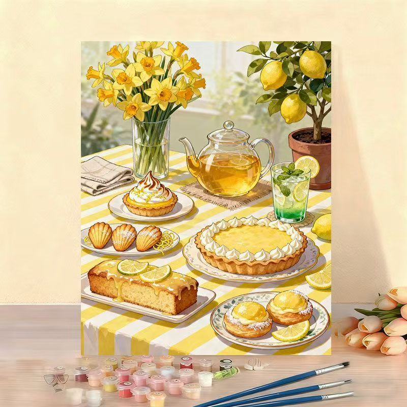 Gourmet Dessert Kunstleinwand Kit Brehn
