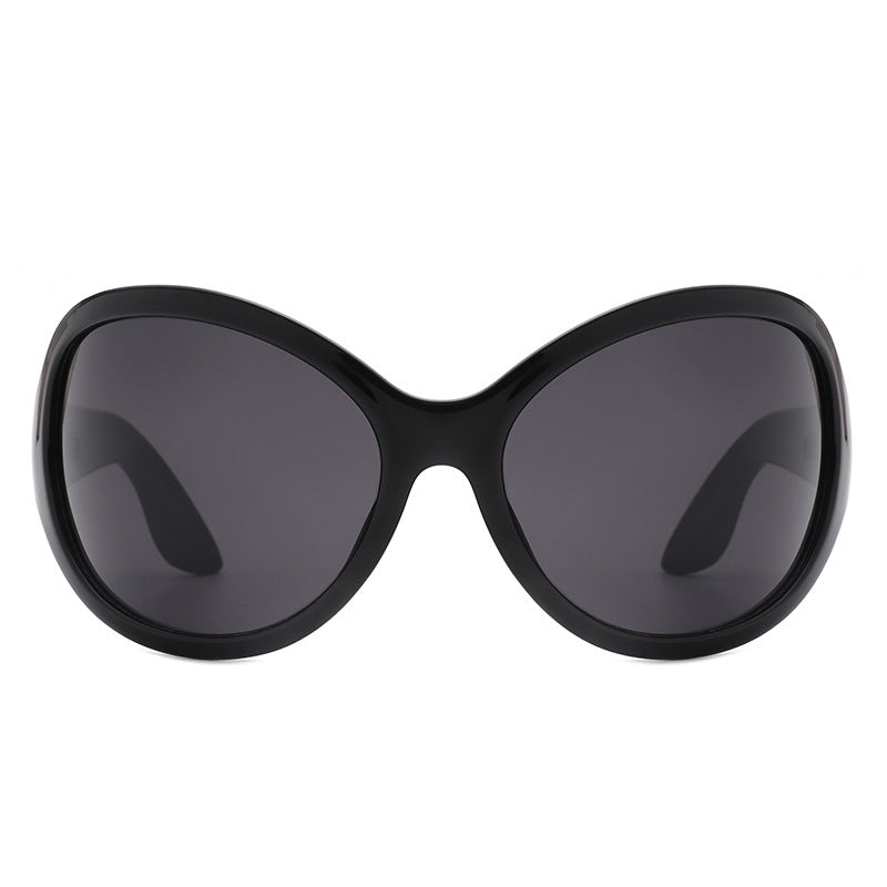 Damen Sonnenbrille im stilvollen Schmetterlingsdesign mit UV-Schutz und breitem Rahmen Brehn