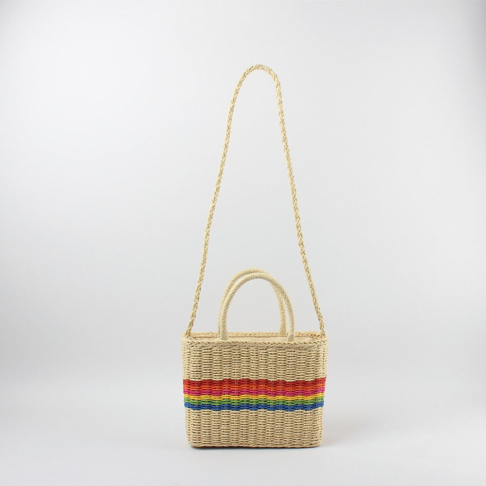 Handtasche mit Buntem Streifendesign Brehn