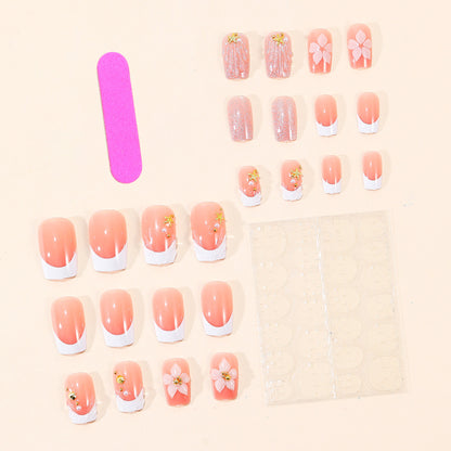 Künstlerische Blumen Acryl Nail Art Brehn