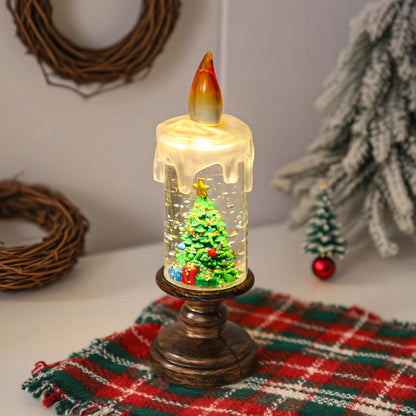 Nostalgische LED Weihnachtskerzen-Deko Brehn