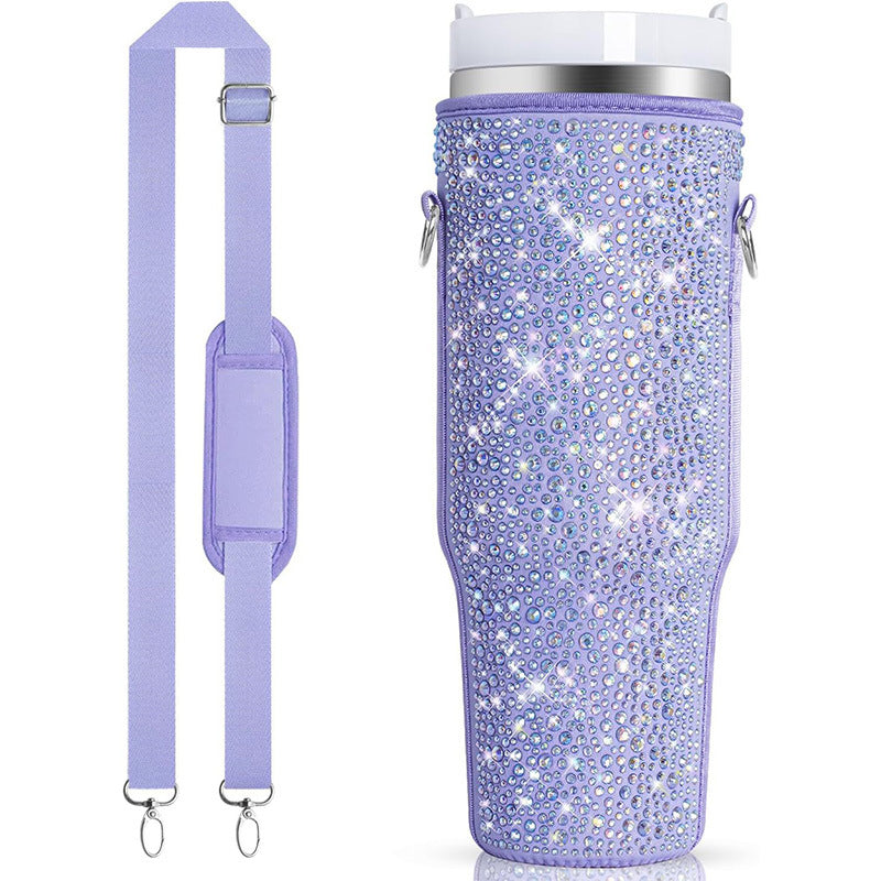 Damen Glitzernde Isolierflasche Hülle Brehn