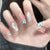 Themen Press-On Nail Set mit Stern- und Tierdruck Brehn