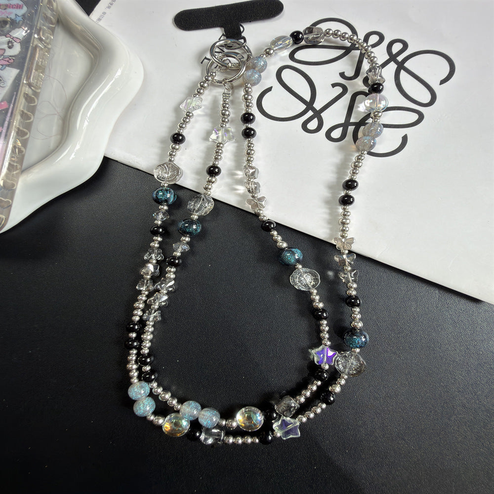 Mehrsträngige Perlenkette mit Charms Brehn