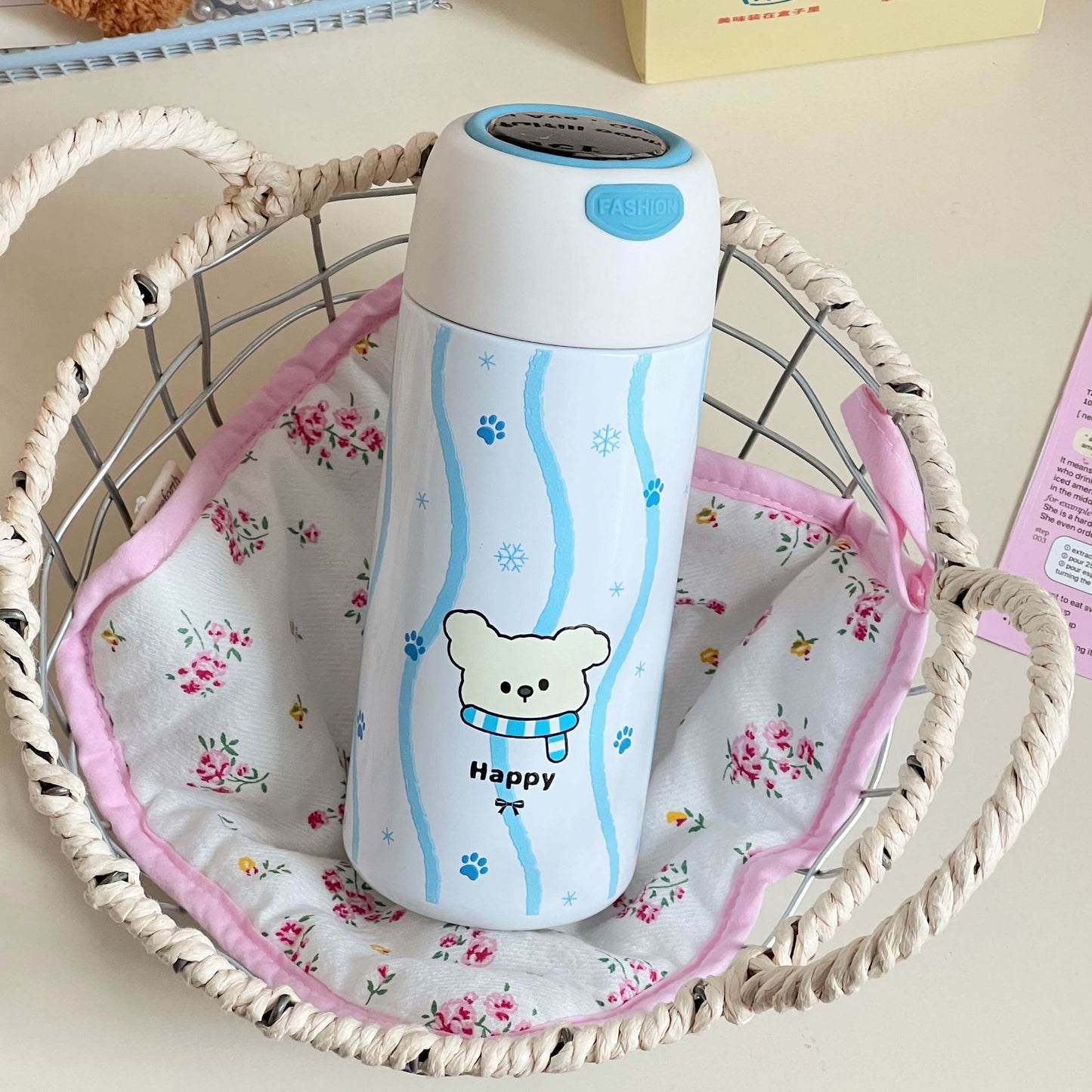 Damen Isolierte Trinkflasche mit verspieltem Tierdesign Brehn