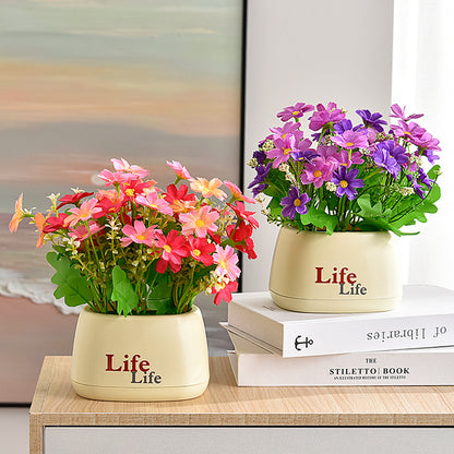 Lebensechter Blumen-Tischmittelstück-Arrangements
