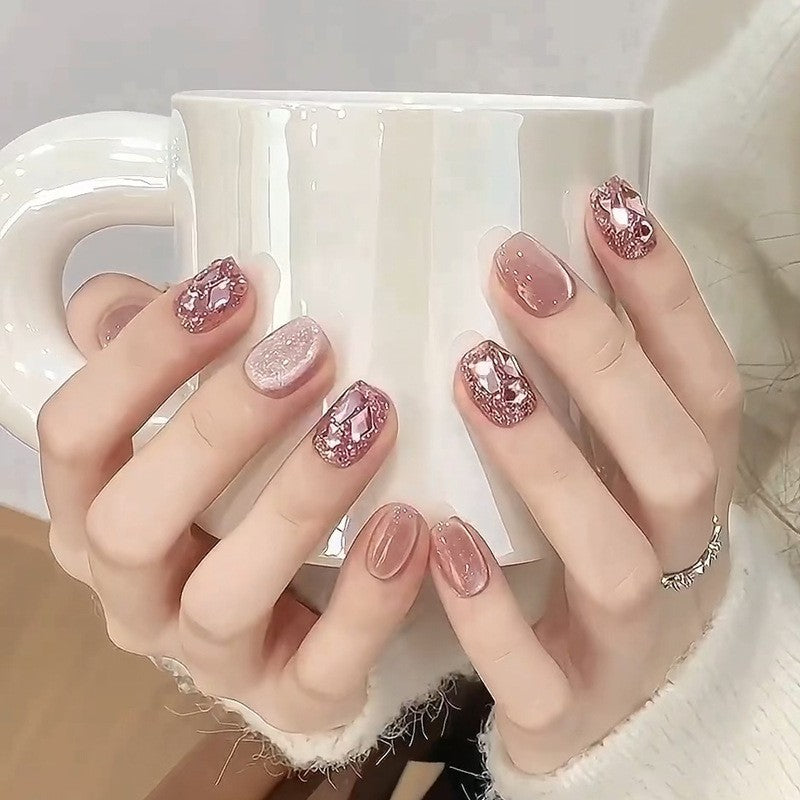 Kunstnägel Im Eleganten Glitzer-Finish Brehn
