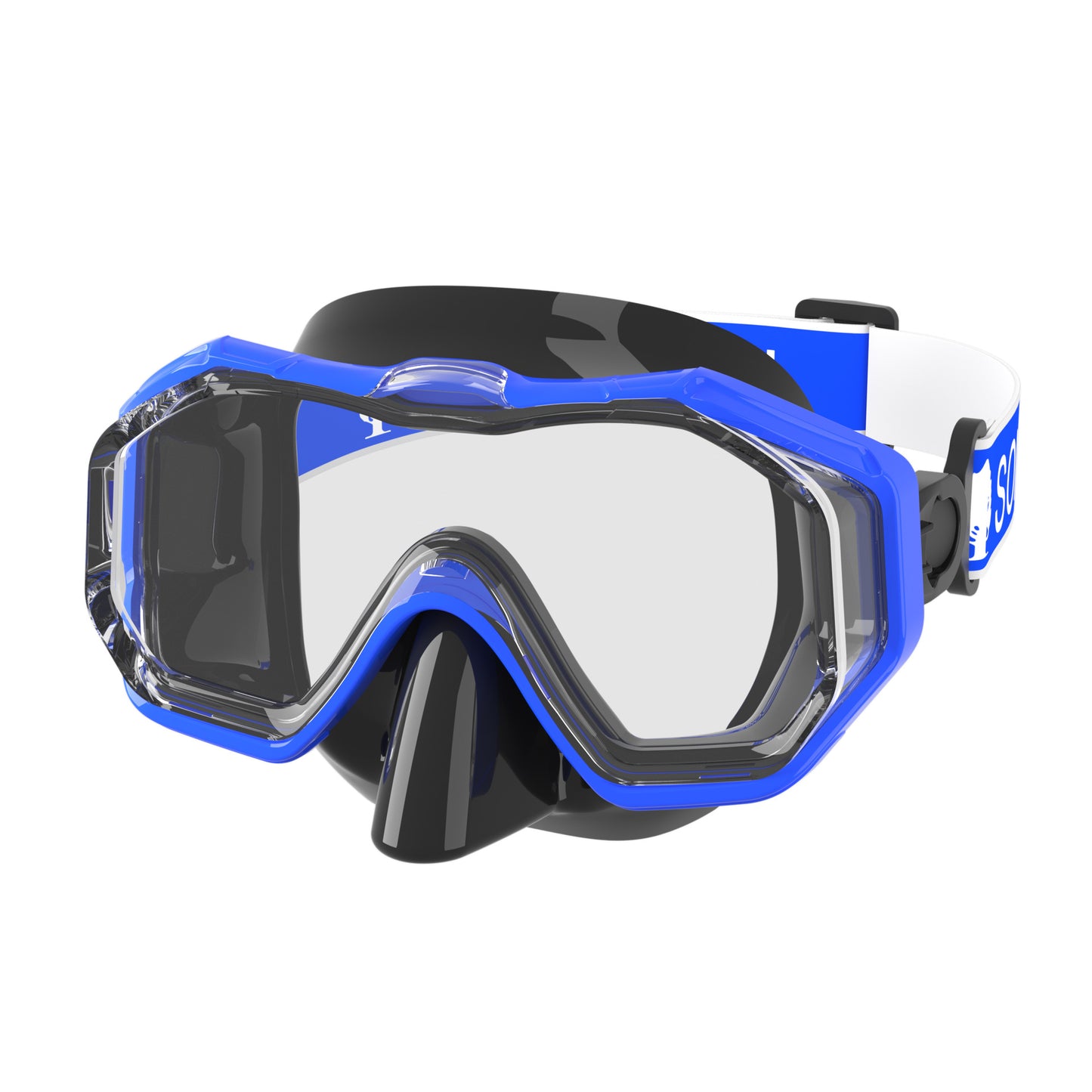 Hochwertige Tauchmaske mit Flexiblem Silikonrand und Uv-Schutz Brehn