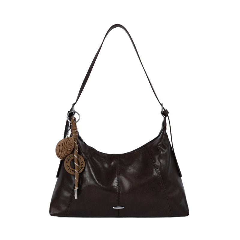 Luxuriöse weiche Leder Schultertasche Brehn