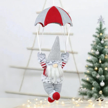 Dekorative Weihnachtsmann Figur mit Fallschirm Brehn