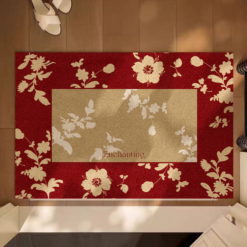 Elegante blumenmuster Eingangsmatte