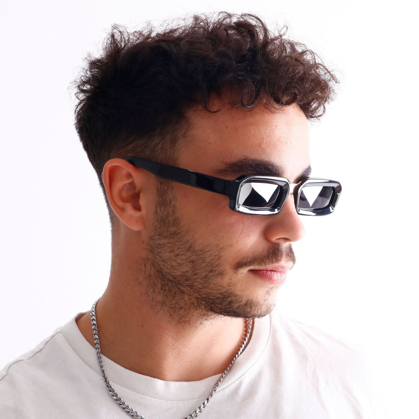 Damen stilvolle Sonnenbrille im modernen rechteckigen Design mit komfortablem Rahmen Brehn