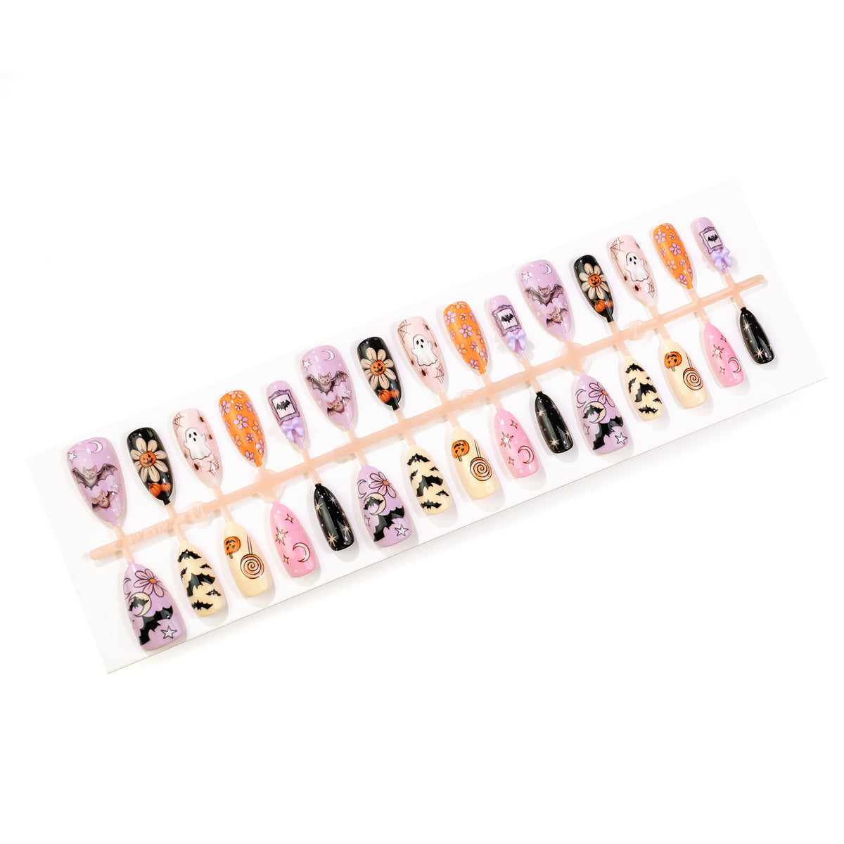 Thematisches Halloween Press-On Nagelkunst Set