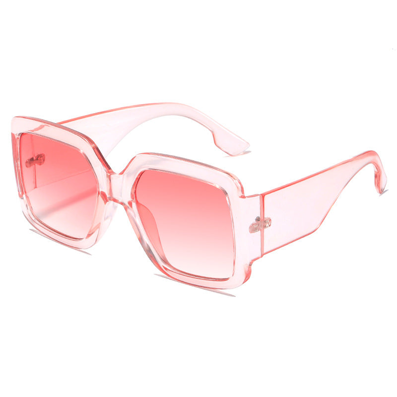 Damen moderne quadratische Sonnenbrille mit verspiegelten Gläsern Brehn
