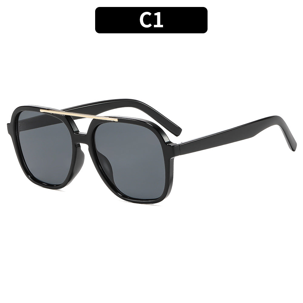 Vintage-inspirierte geometrische quadratische Sonnenbrille
