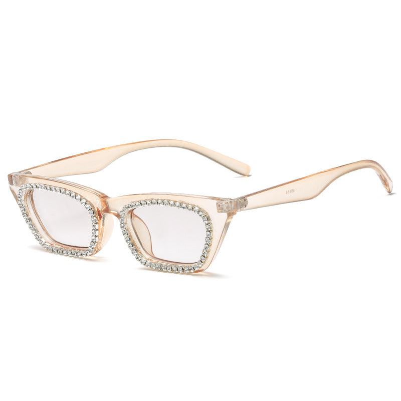 Damen Sonnenbrille mit glamourösem Strassrahmen Brehn