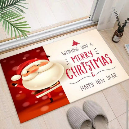 Weihnachtlich dekorierte Eingangsbereichmatte Brehn