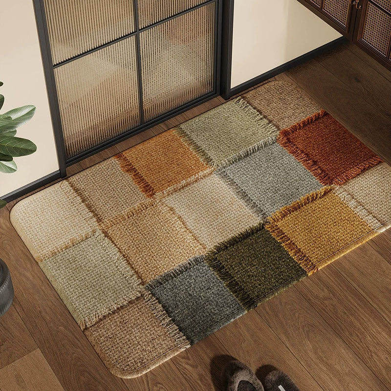 Texturiertes Patchwork Teppich