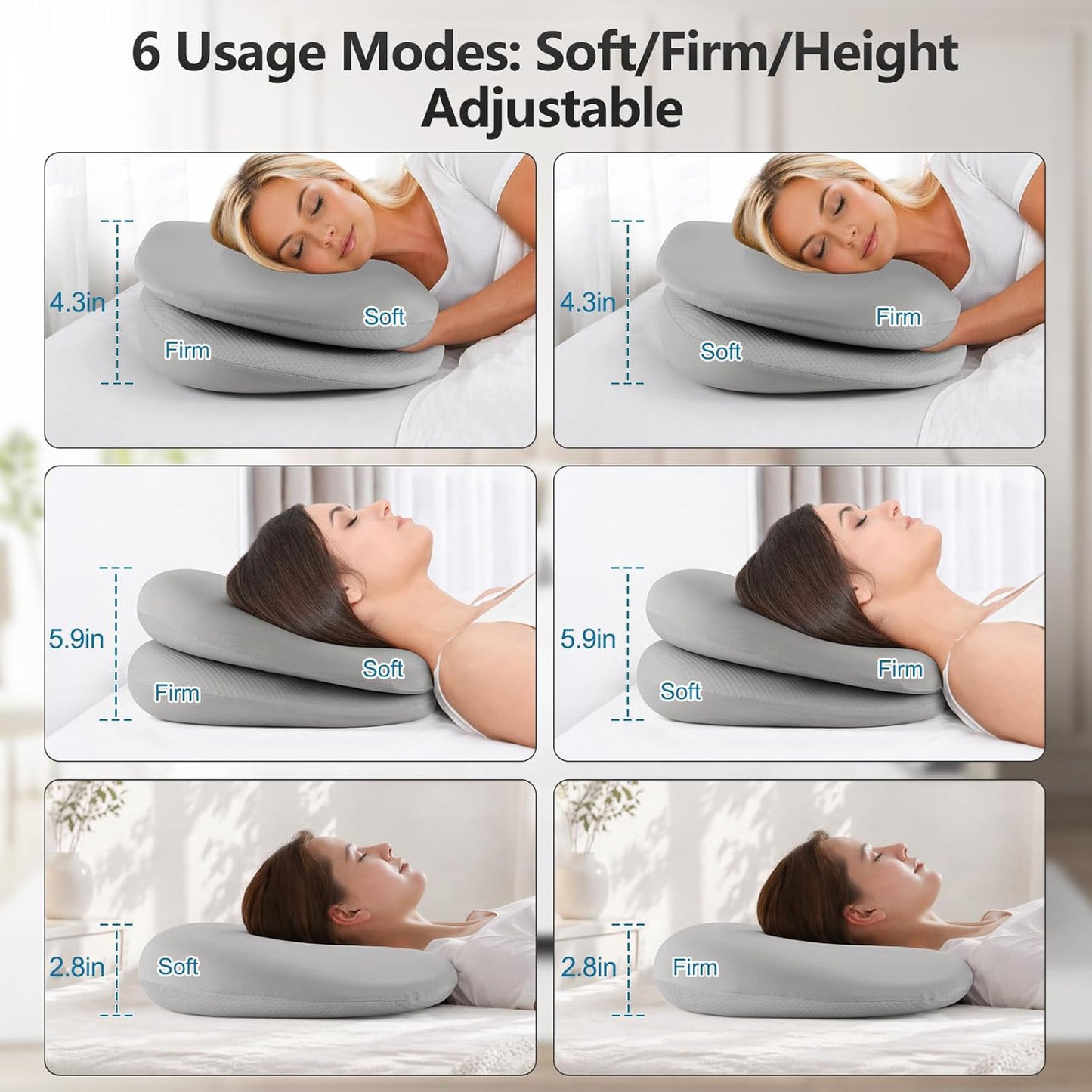 Ergonomisches und Anpassungsfähiges Nackenkissen Brehn