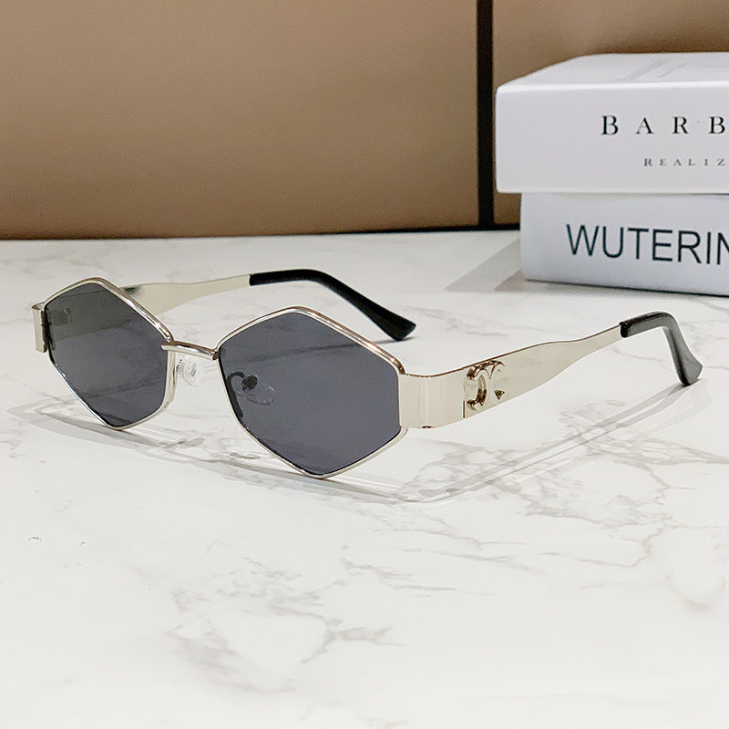 Damen geometrische Cat-Eye Sonnenbrille Brehn