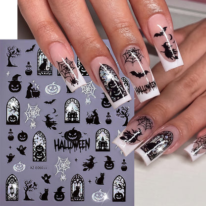 Halloween-Themen Nagelkunst Aufkleber Set  1791507032