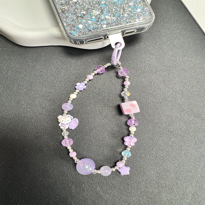 Dekorativer Charm Perlen Handy-Kette Brehn