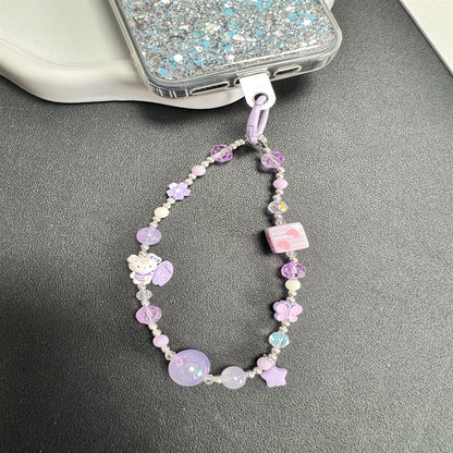 Dekorativer Charm Perlen Handy-Kette Brehn