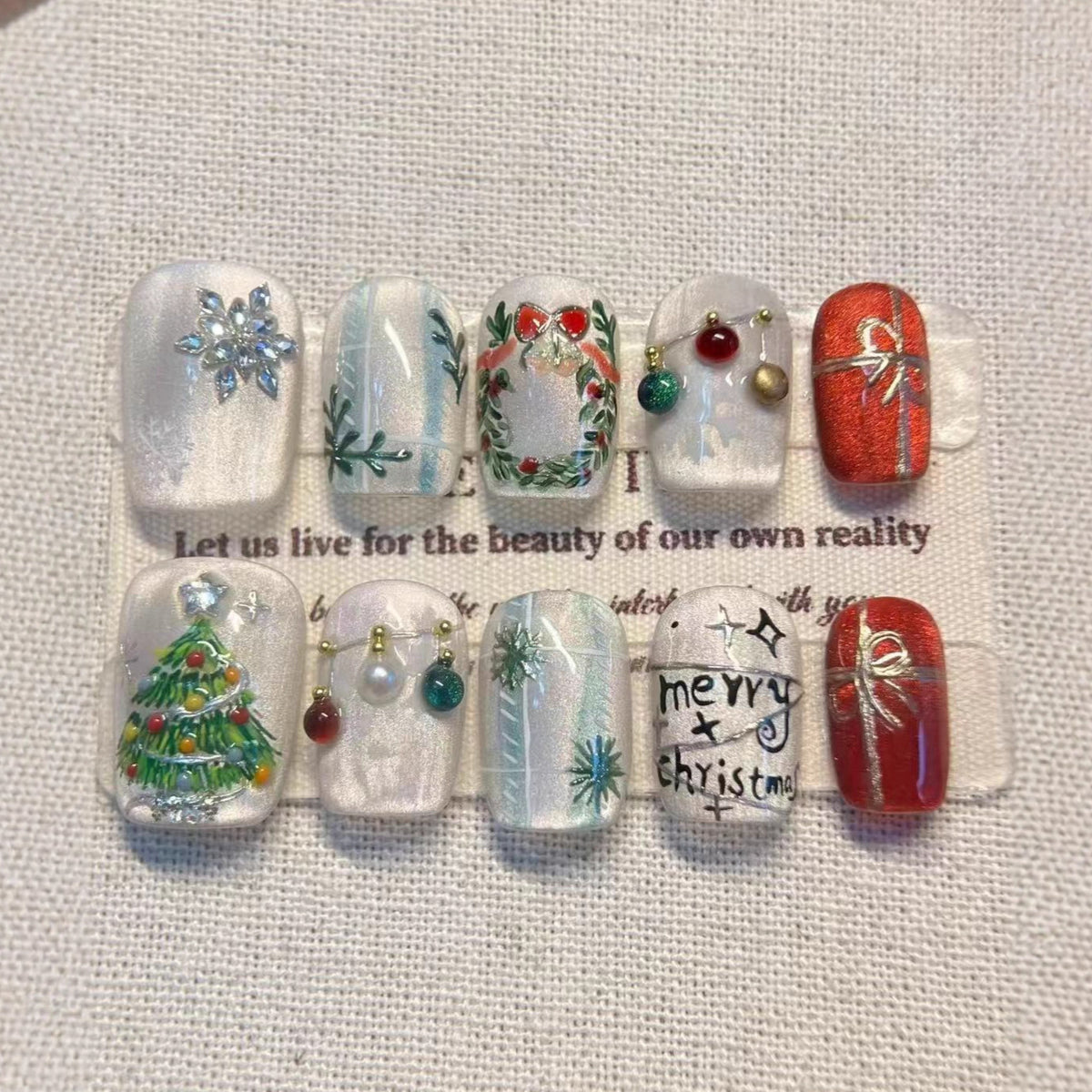 Festliches Holiday Press-On Nail Art Set Brehn 1790636522