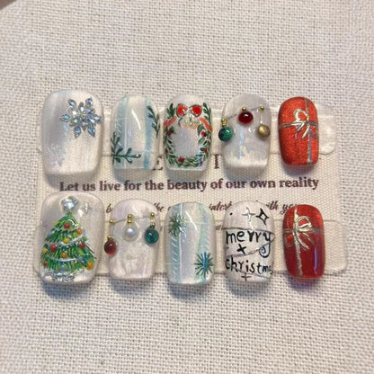 Festliches Holiday Press-On Nail Art Set Brehn 1790636522