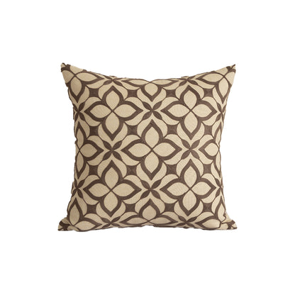 Besticktes Zierkissen aus Leinenoptik mit Paisley‑Ornament und Reliefstickerei Brehn