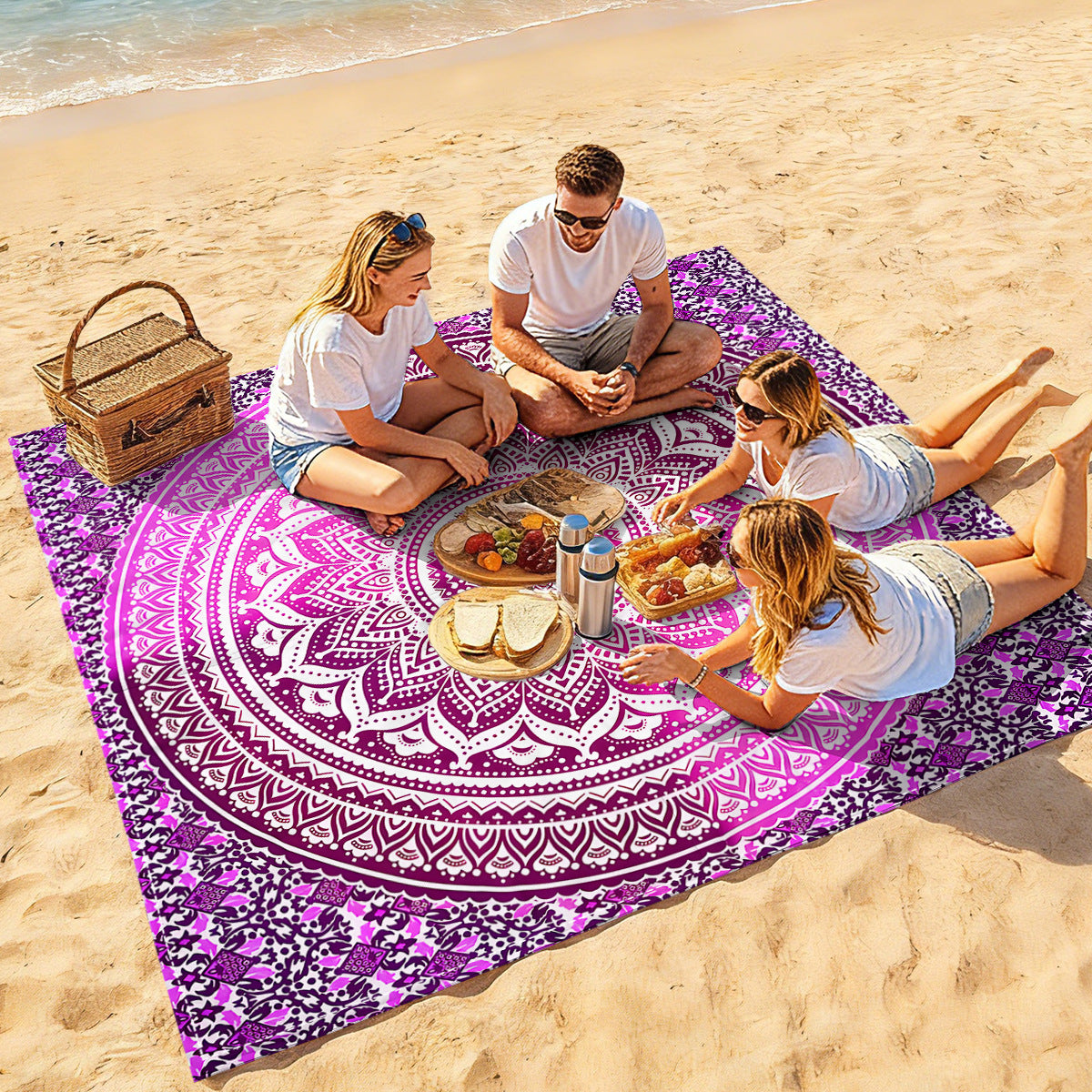 Mandala Design Strandmatte Brehn