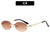 Elegante ovale Sonnenbrille mit luxuriösen Details