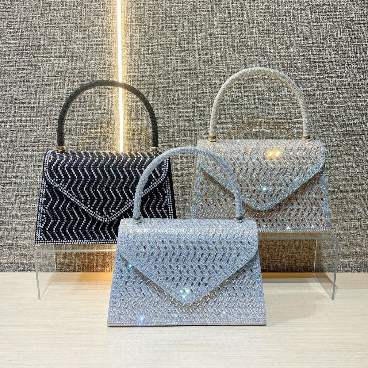 Rhinestone-beschichtete Abend-Handtasche