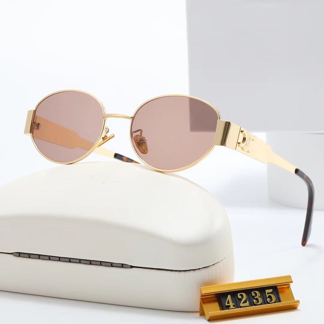 Damen exklusive ovalförmige Designer-Sonnenbrille Brehn