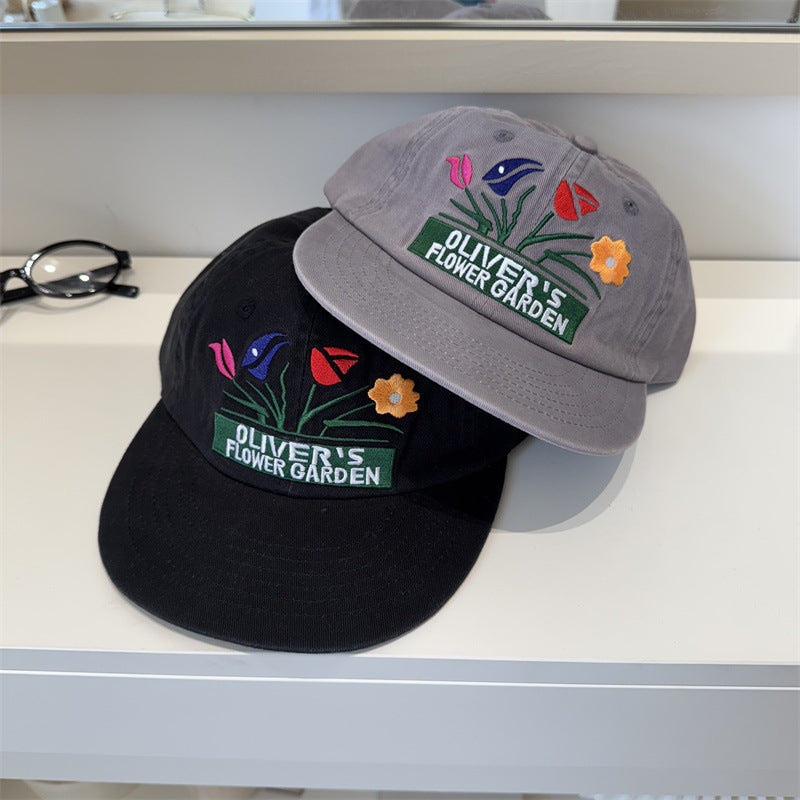 Männer Stickerei Blumen Cap Brehn
