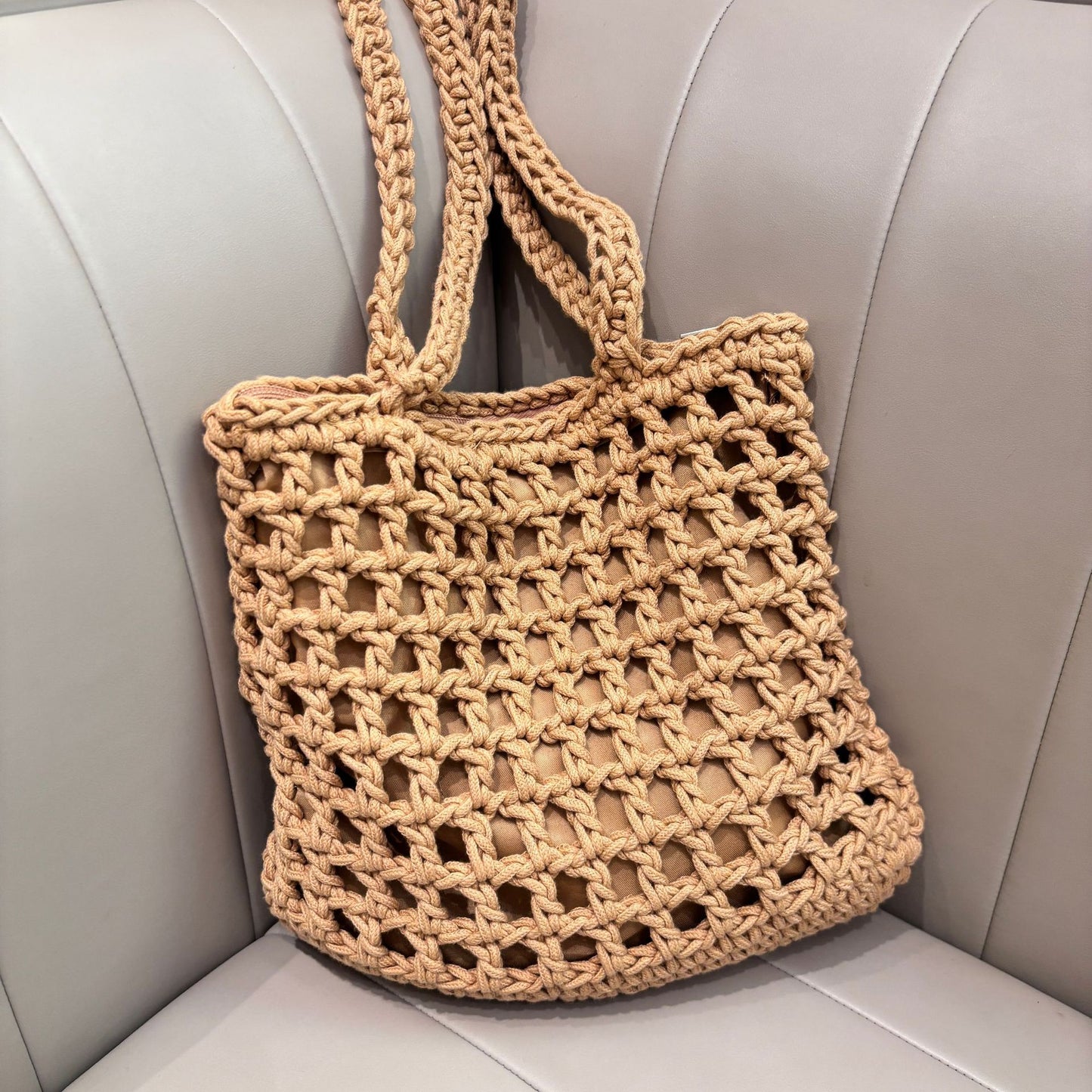 Handgeknüpfte Netz-Tasche Brehn