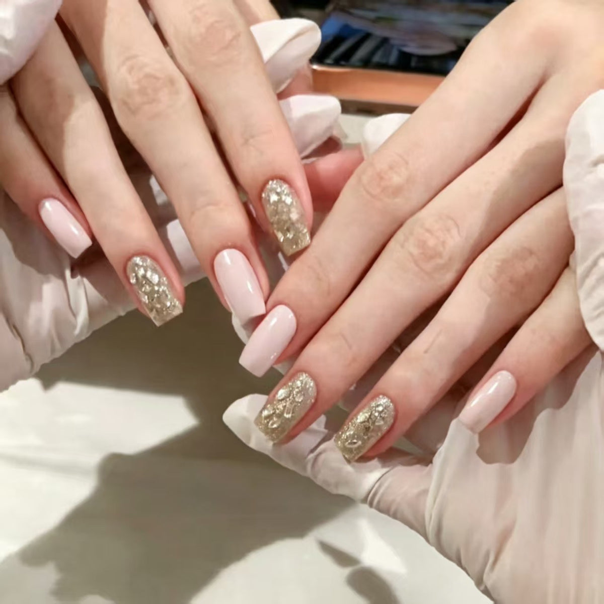 Glamouröse Acryl-Nagelkunstverlängerungen