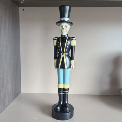 Dekorative Skelettfigur im Militär-Look Brehn