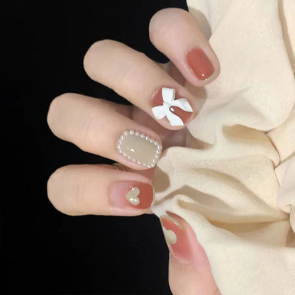 Elegante 3D dekorative Nagelkunst