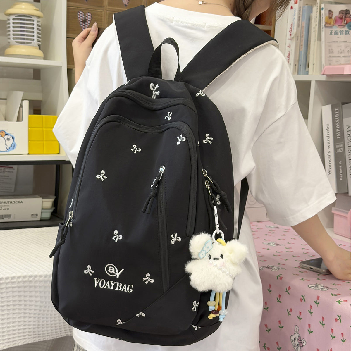 Stylische bestickte Rucksack Brehn 1791205781