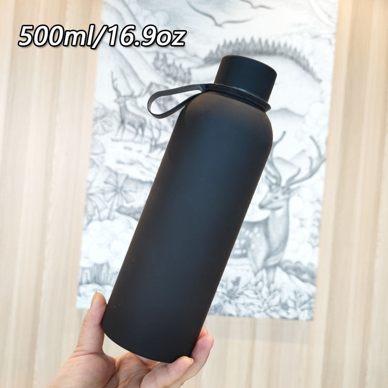 Damen Hochwertige Edelstahltrinkflasche mit rutschfestem Griff Brehn