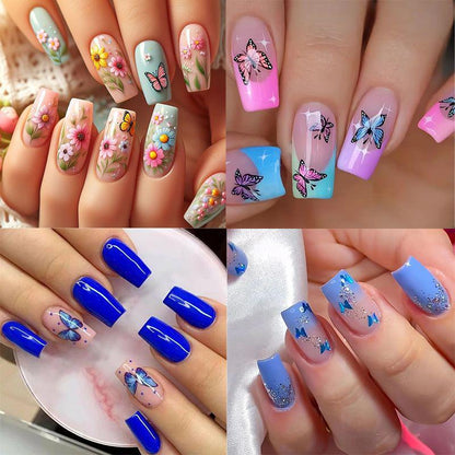 Floral Gradient Nail Art Design Kit Brehn