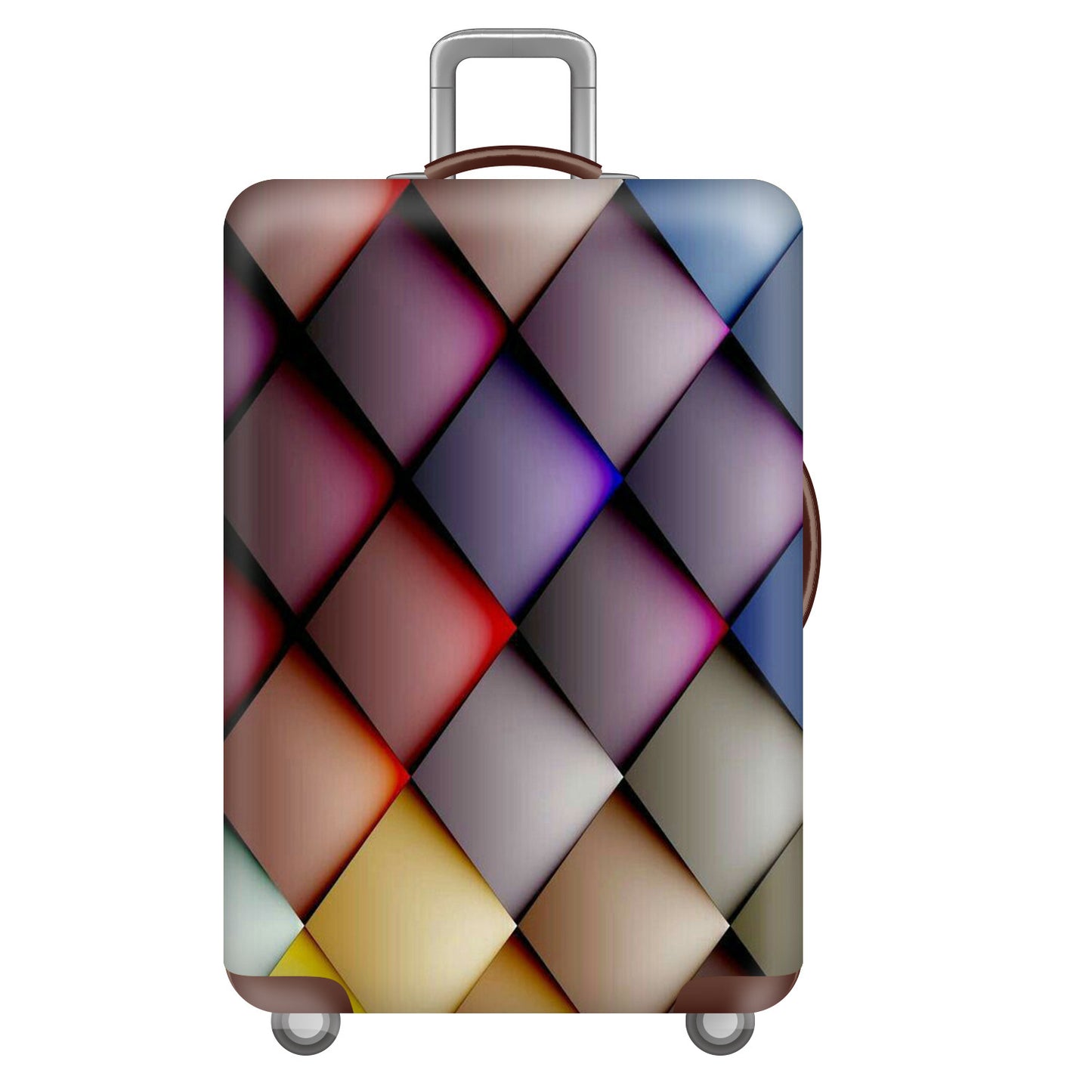 Unisex nan robuster Hartschalen-Trolley mit Polycarbonat-Außenschale und Autoemblem-Motiv Brehn