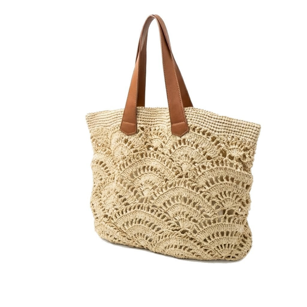 Handgeknüpfte Strandtasche mit Elegantem Wellendesign Brehn