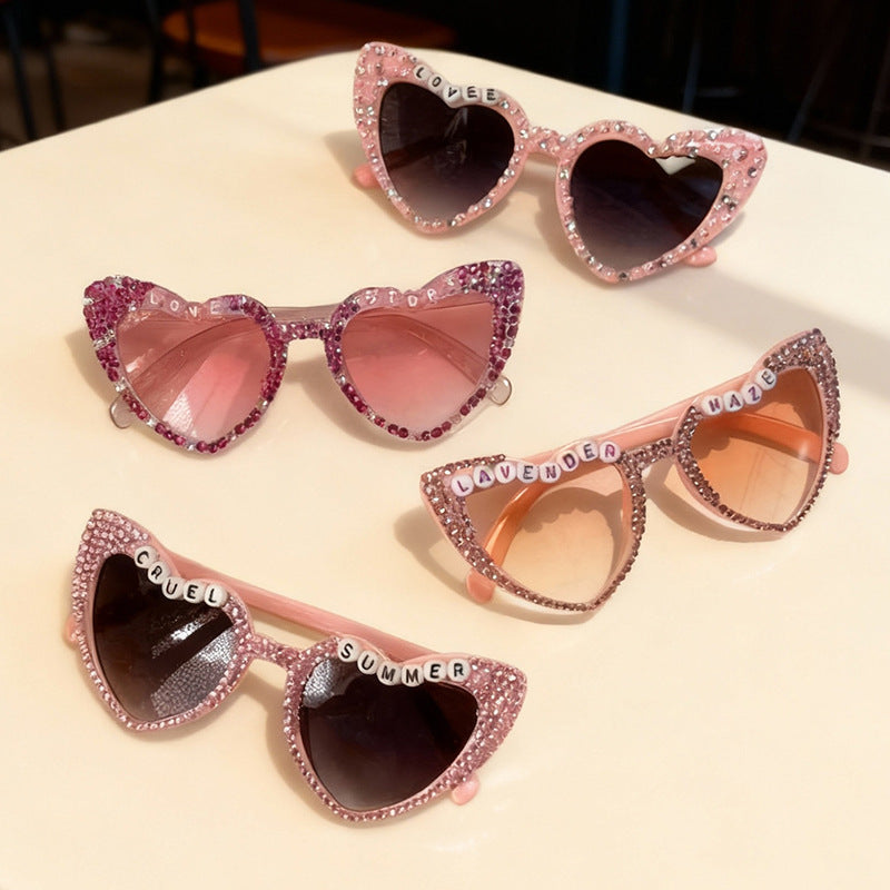 Herzrahmen Strass Sonnenbrille Brehn