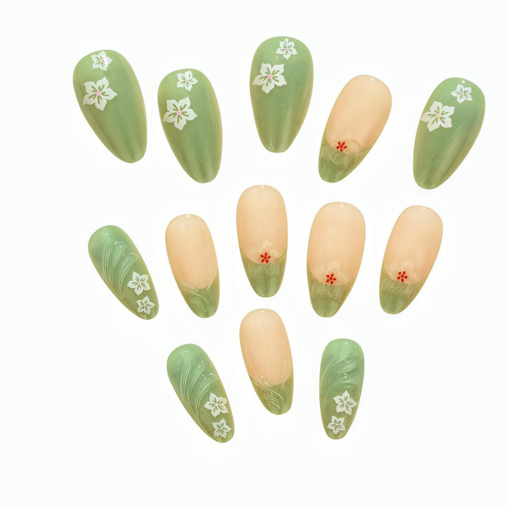 Kunstnägel Set mit filigranen Blumenmustern Brehn