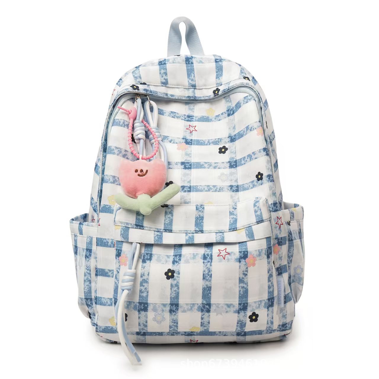 Verspielt Gittermuster Rucksack Brehn