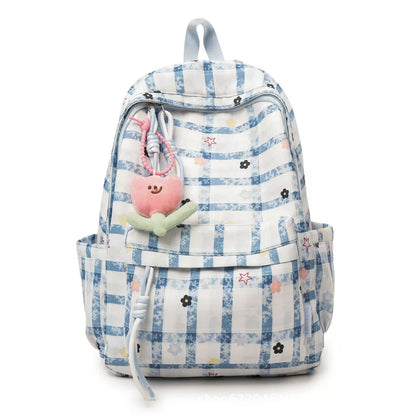 Verspielt Gittermuster Rucksack Brehn