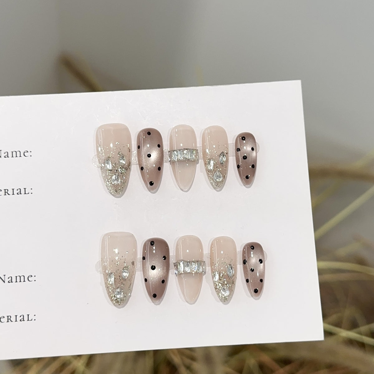 Glamourös Dekoratives Nagelkunst Set