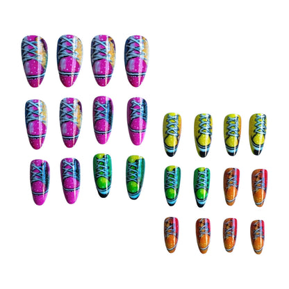 Verspielt Thematisches Press-On Nagelset Brehn